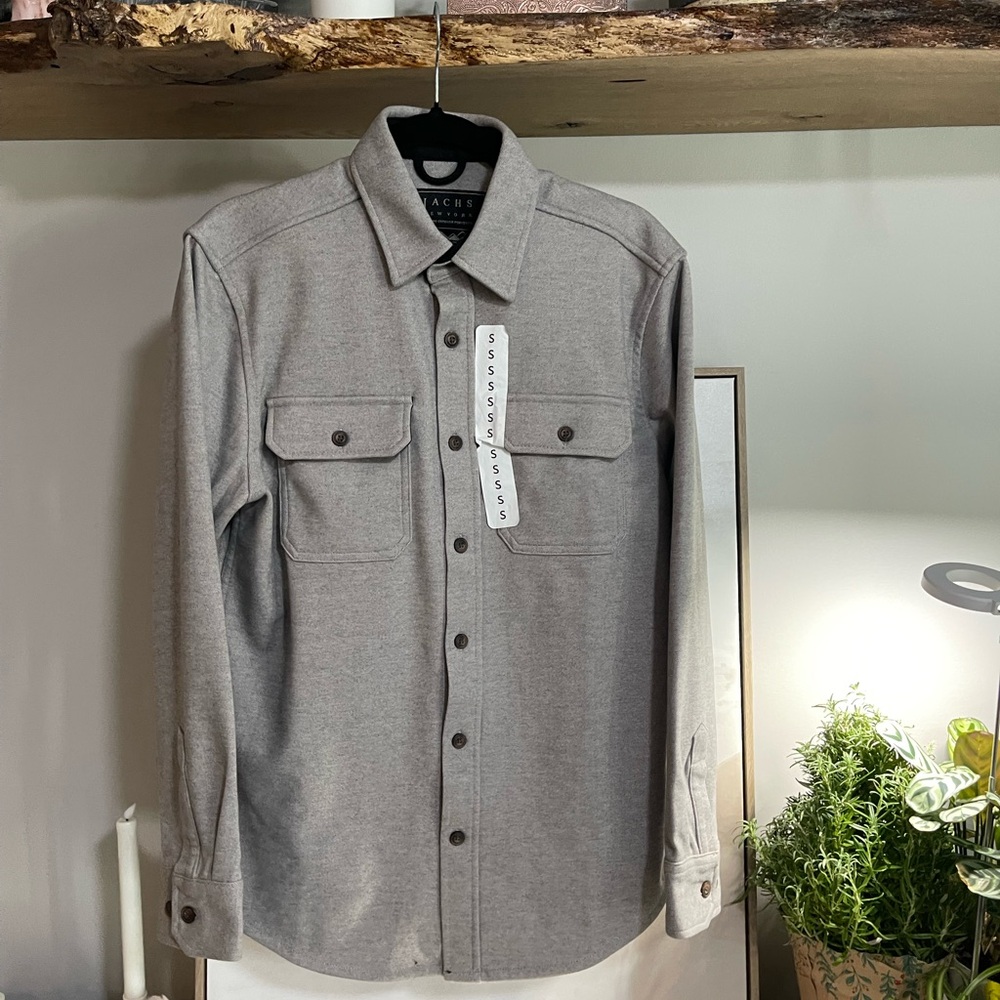 NWT Jachs New York Men’s Gray Button-Up Jacket Nordstrom Rack